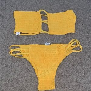 Yellow bikini